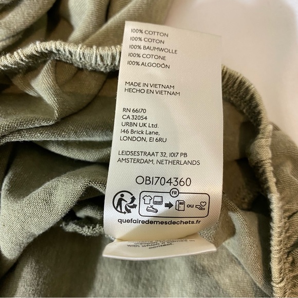 Free People tee shirt size small No Good Alone in Willow Billowy Slightly Crop - Picture 6 of 9